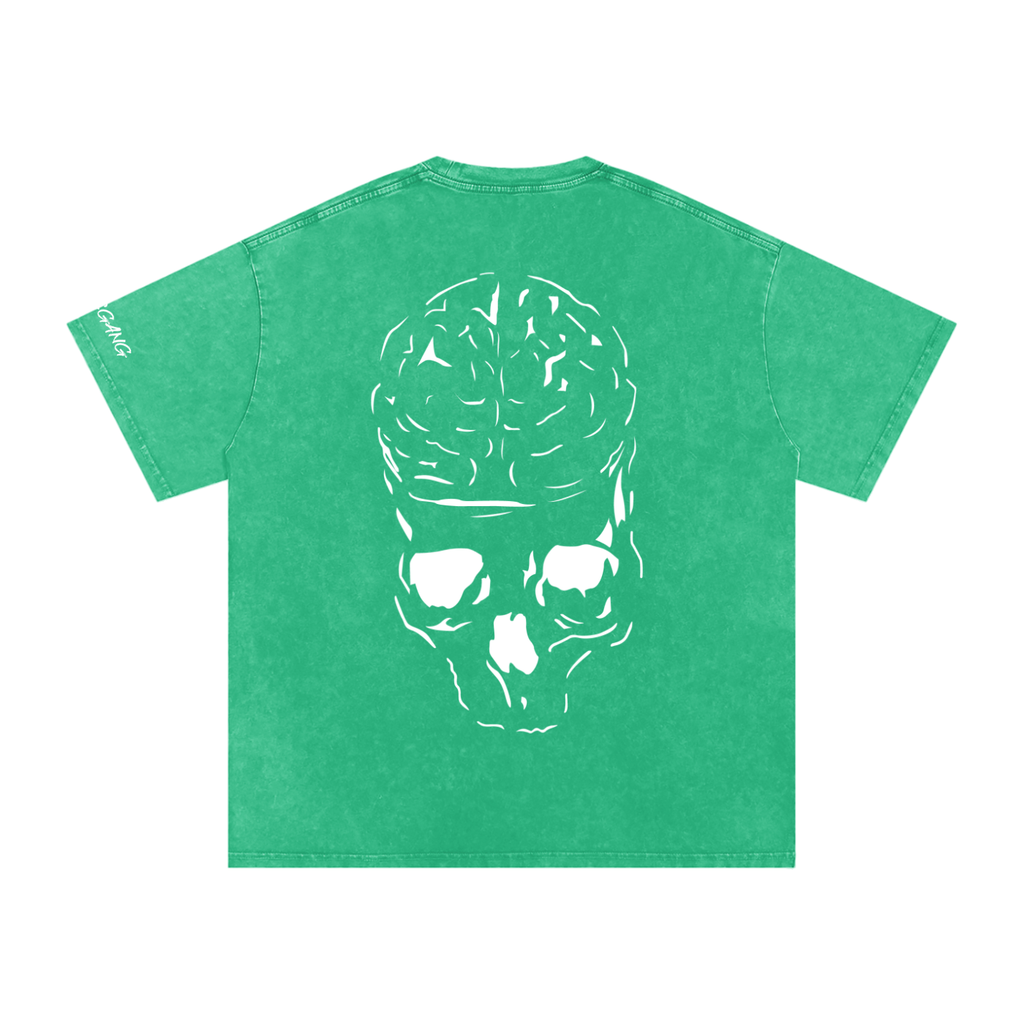 RAW MIND ENT. (Snow Washed Oversized Cotton T-Shirt)