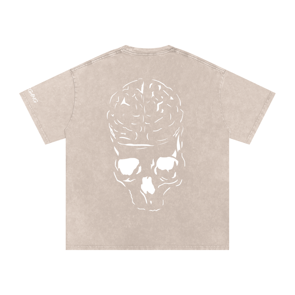 RAW MIND ENT. (Snow Washed Oversized Cotton T-Shirt)