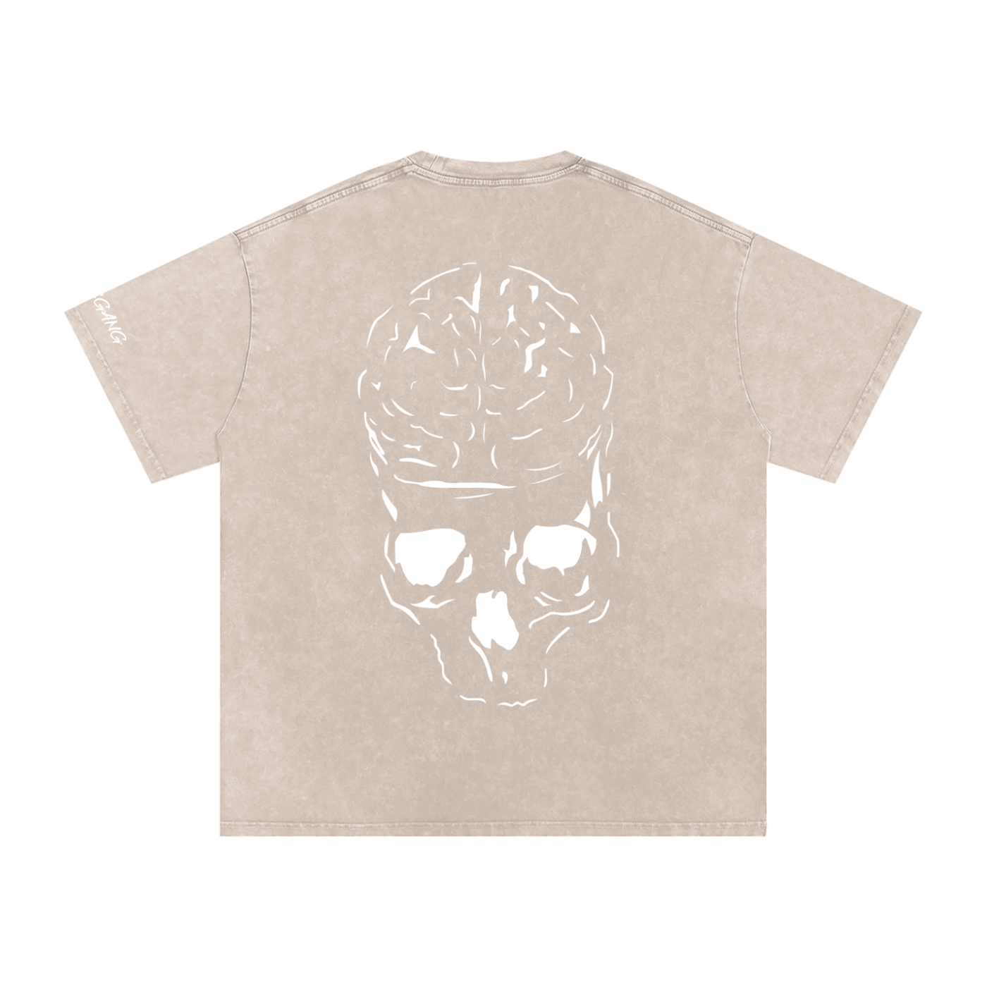 RAW MIND ENT. (Snow Washed Oversized Cotton T-Shirt)