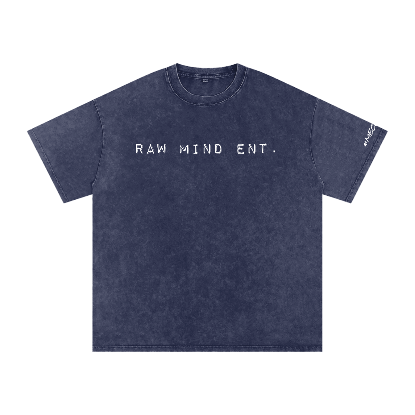 RAW MIND ENT. (Snow Washed Oversized Cotton T-Shirt)