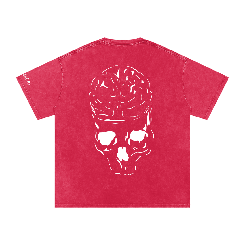 RAW MIND ENT. (Snow Washed Oversized Cotton T-Shirt)