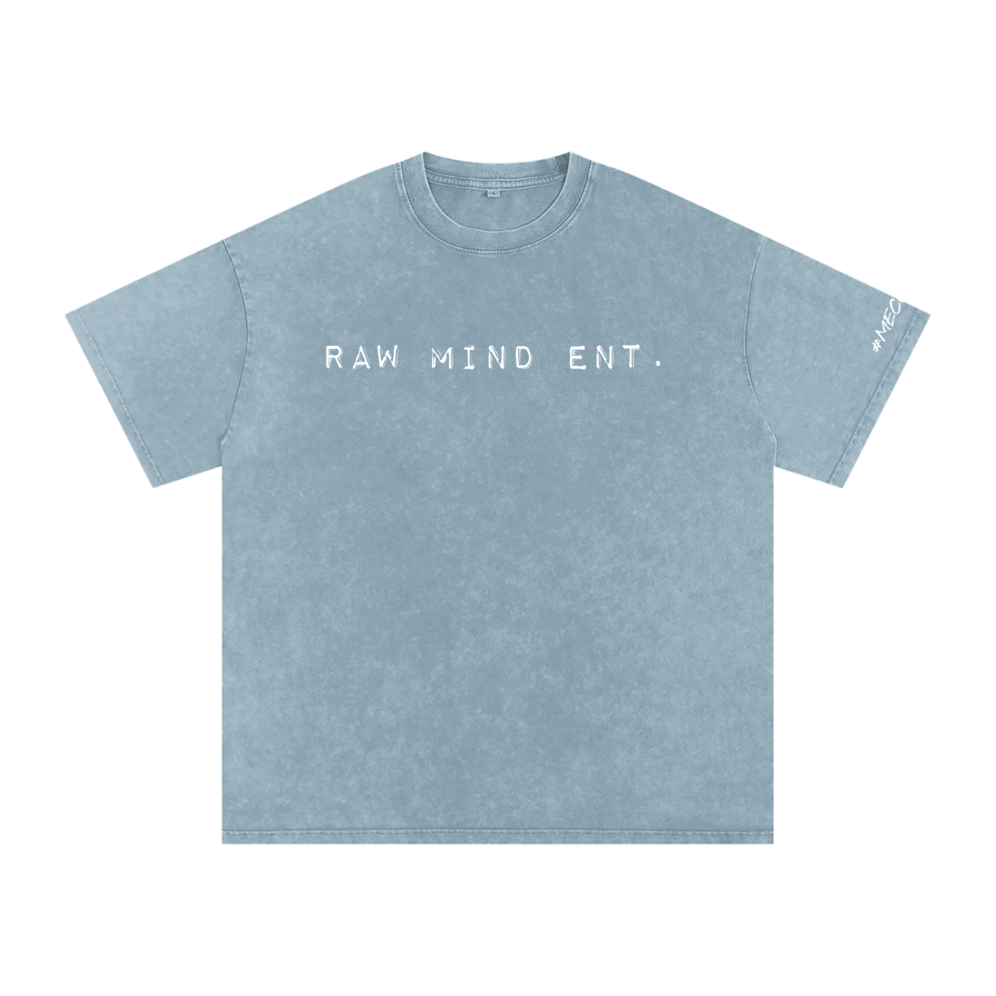 RAW MIND ENT. (Snow Washed Oversized Cotton T-Shirt)