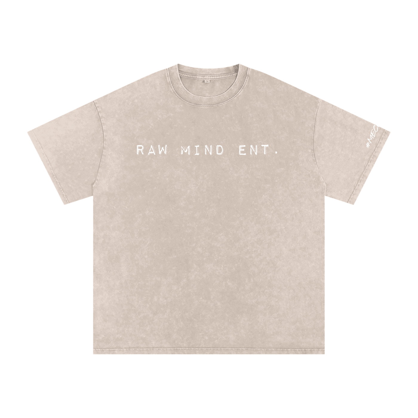 RAW MIND ENT. (Snow Washed Oversized Cotton T-Shirt)