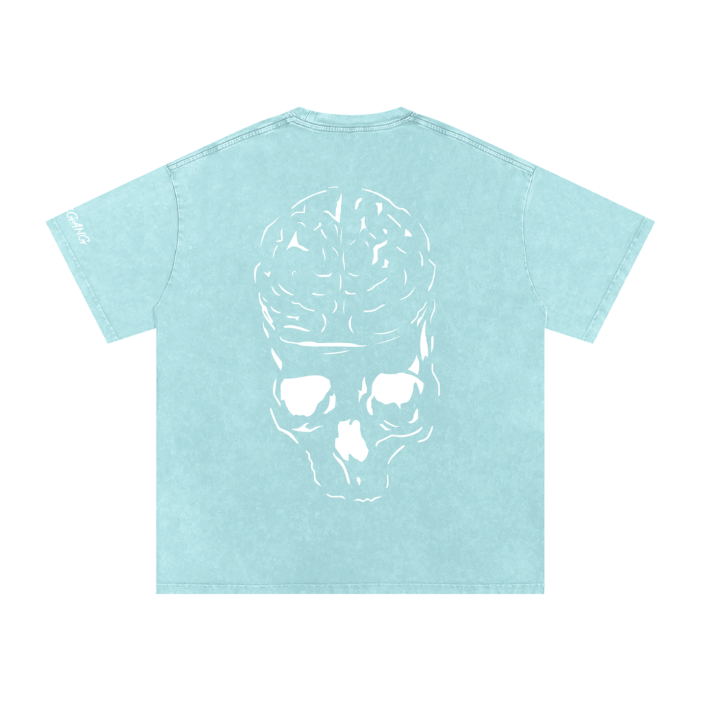 RAW MIND ENT. (Snow Washed Oversized Cotton T-Shirt)