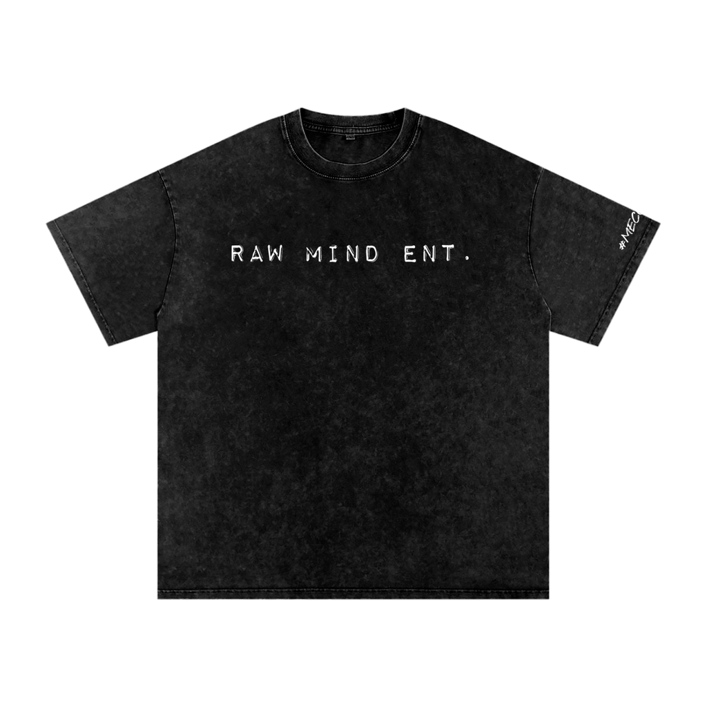RAW MIND ENT. (Snow Washed Oversized Cotton T-Shirt)