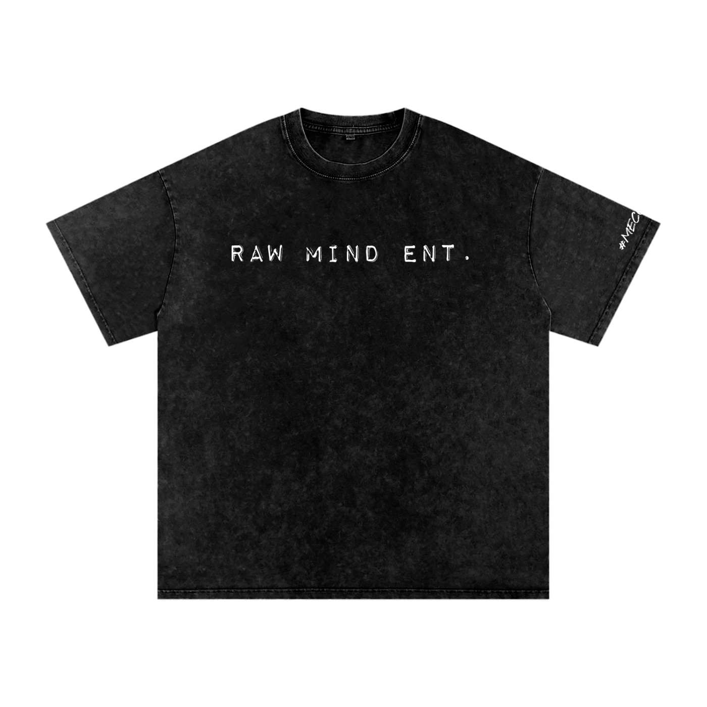 RAW MIND ENT. (Snow Washed Oversized Cotton T-Shirt)