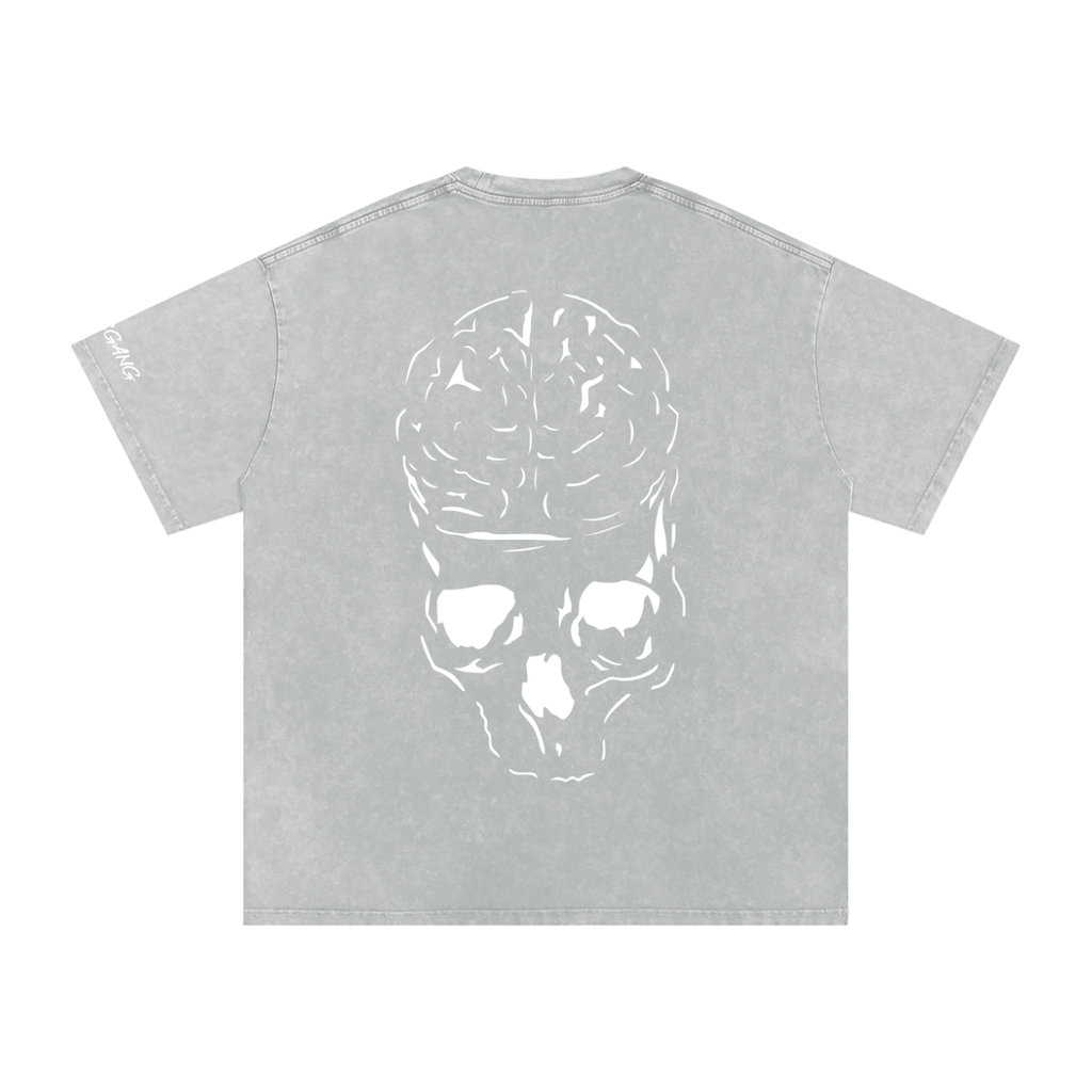 RAW MIND ENT. (Snow Washed Oversized Cotton T-Shirt)
