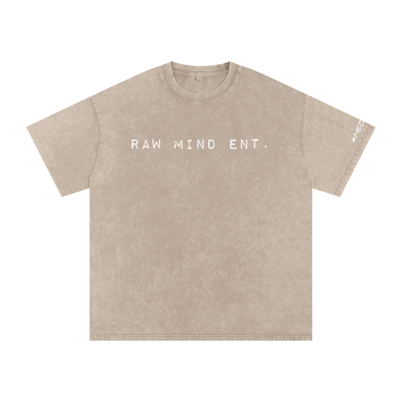 RAW MIND ENT. (Snow Washed Oversized Cotton T-Shirt)
