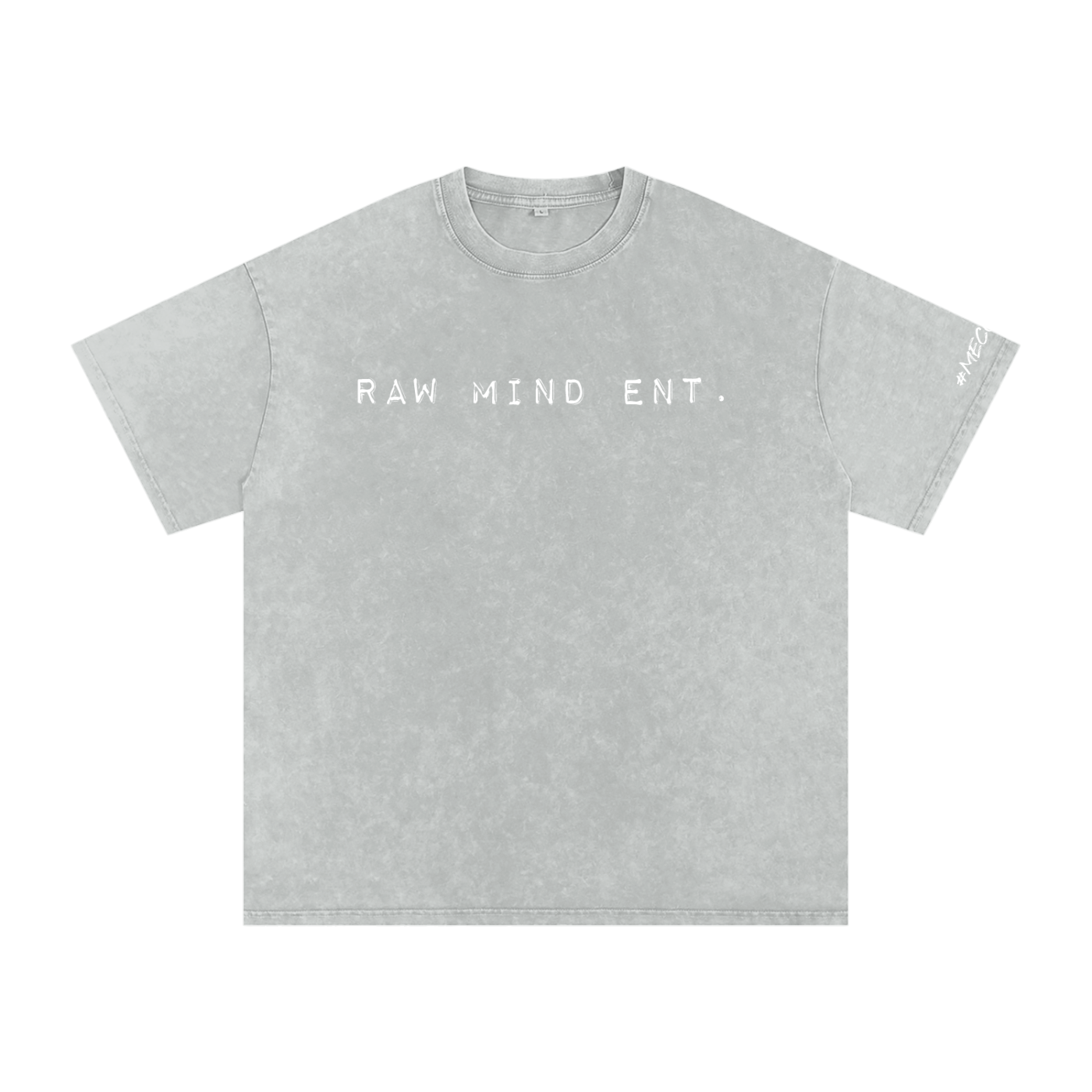 RAW MIND ENT. (Snow Washed Oversized Cotton T-Shirt)