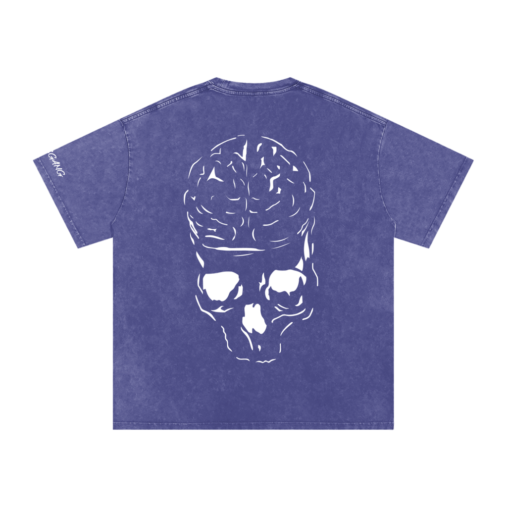 RAW MIND ENT. (Snow Washed Oversized Cotton T-Shirt)
