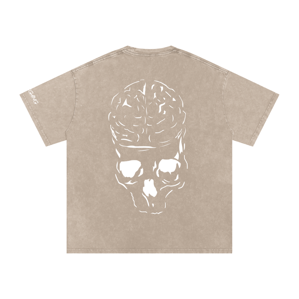 RAW MIND ENT. (Snow Washed Oversized Cotton T-Shirt)