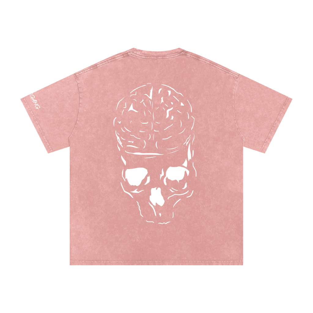 RAW MIND ENT. (Snow Washed Oversized Cotton T-Shirt)