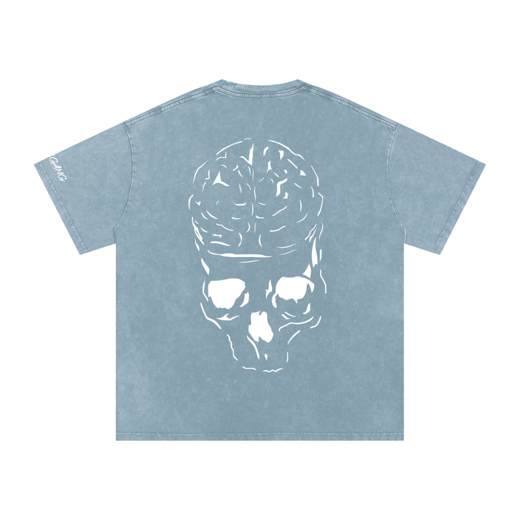 RAW MIND ENT. (Snow Washed Oversized Cotton T-Shirt)