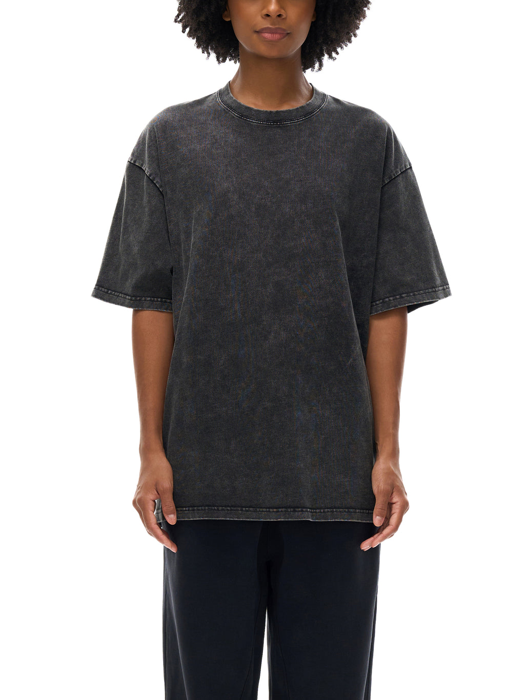 RAW MIND ENT. (Snow Washed Oversized Cotton T-Shirt)