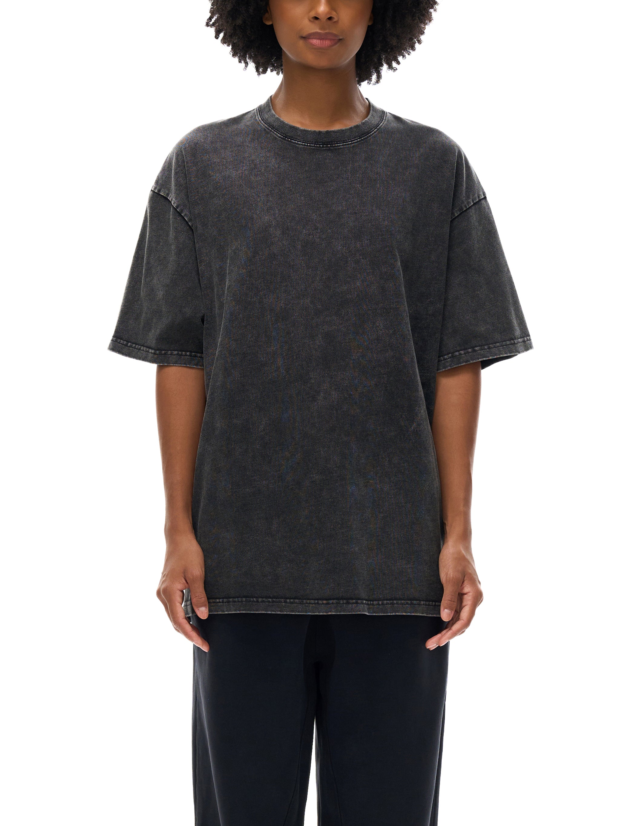 RAW MIND ENT. (Snow Washed Oversized Cotton T-Shirt)