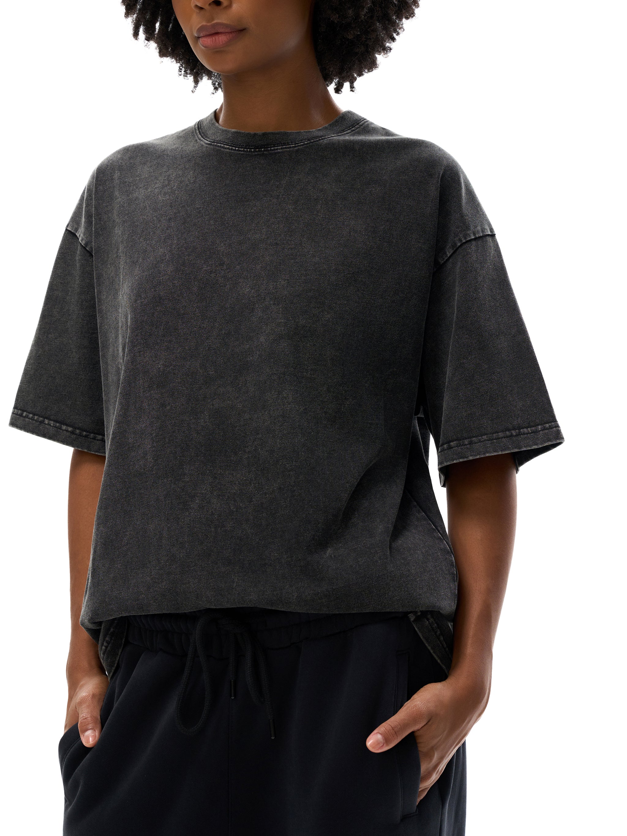 RAW MIND ENT. (Snow Washed Oversized Cotton T-Shirt)