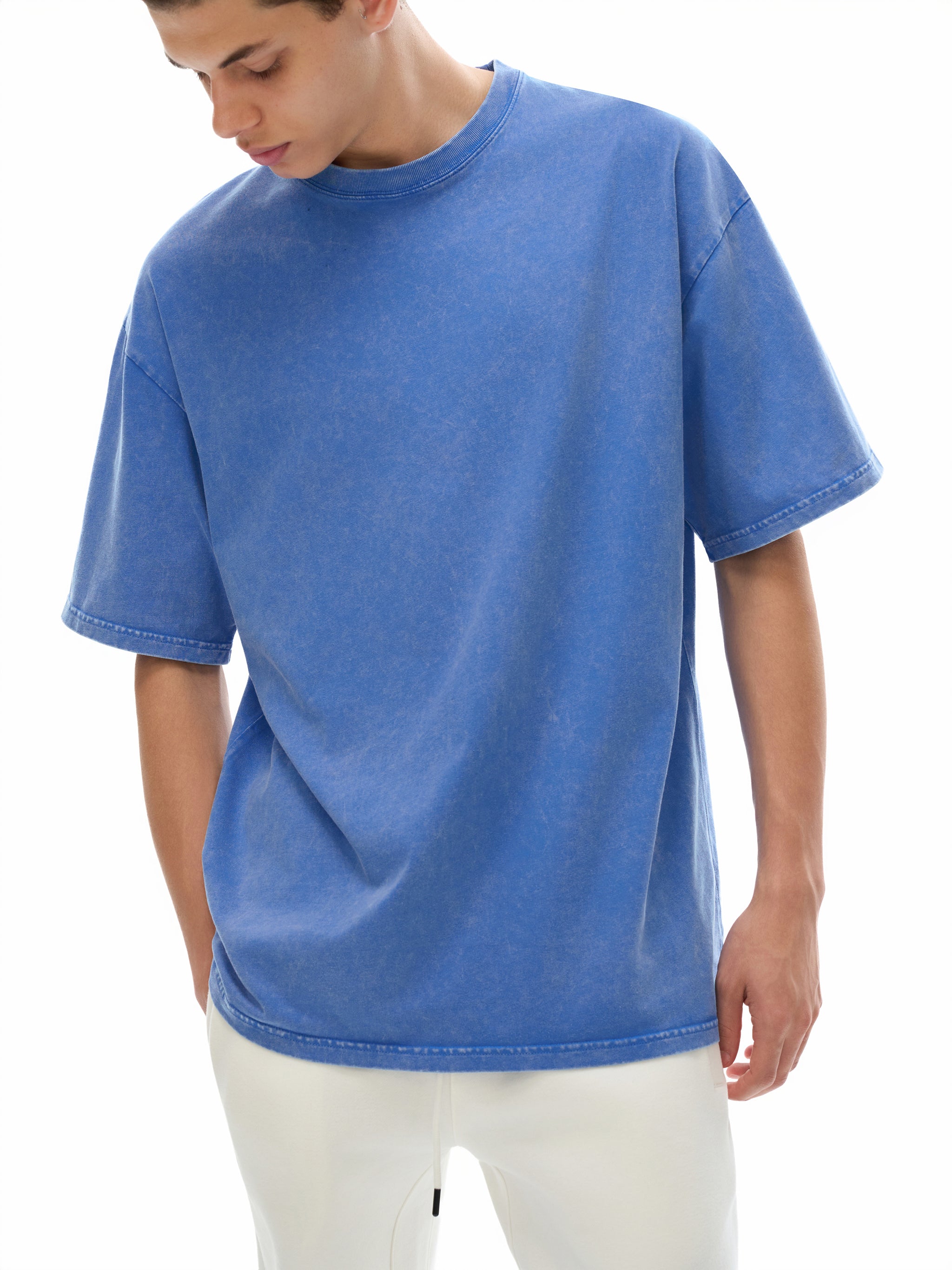 RAW MIND ENT. (Snow Washed Oversized Cotton T-Shirt)